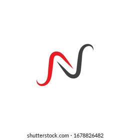Letter N Logo Template vector design icon