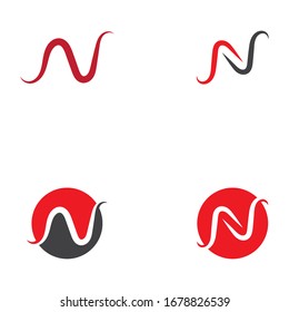 Letter N Logo Template vector design icon