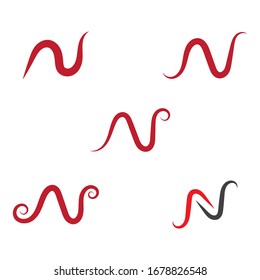 Letter N Logo Template vector design icon