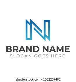 Letter N Logo Template Vector