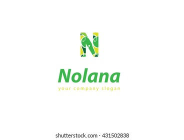 letter N logo Template for your company