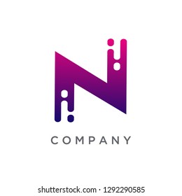 Letter N Logo Templates, Modern N Logo Design, Creative Logo Design