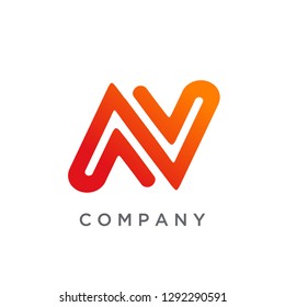 Letter N Logo Templates, Modern N Logo Design, Creative Logo Design