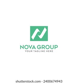 letter N logo. This simple and dynamic design Logo for business is suitable for many industries related to media, digital, consulting, finance, etc