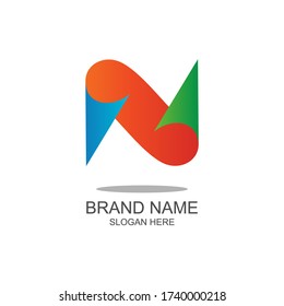 
Letter n logo in vector