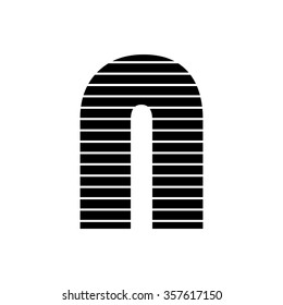 Letter N logo vector