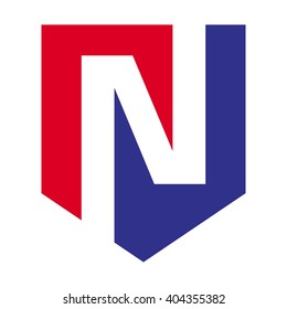 letter n logo vector.