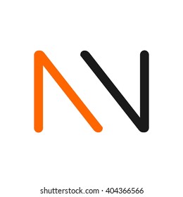 letter N logo vector.