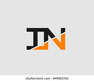 Letter i and N logo vector
