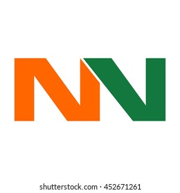 letter N and N logo vector.