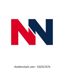 letter N and N logo vector