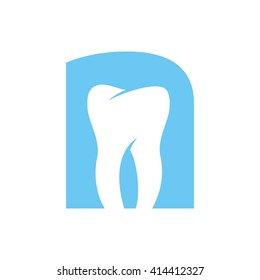 letter n logo vector. dental logo vector.