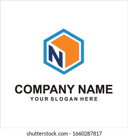 letter N logo vector design