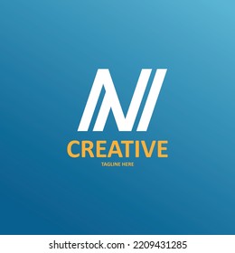 Letter N Logo Vector Design Template