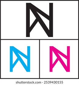 letra N diseño de Vector de logotipo. letra N Vector
