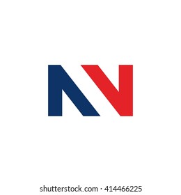 letter n logo vector. double letter N.