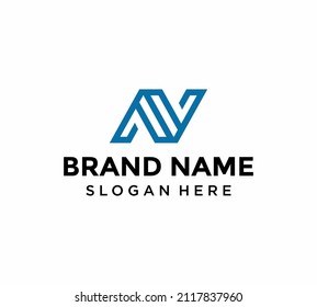Letter n logo vector icon, initial n logo, n template