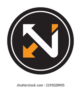 Letter N logo vector icon design