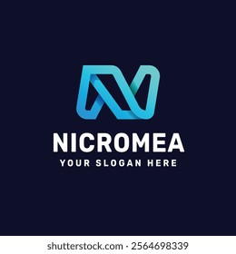 Letter N Logo Vector Icon Illustration
