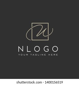 Letter N logo. Vector illustration.