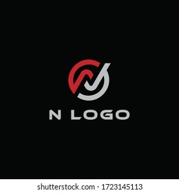 Letter N logo. Vector illustration