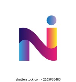 Letter N und I Logo, Vektorgrafik