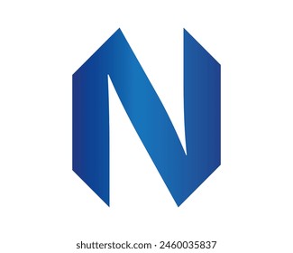 Letter N logo vector illustration. Creative logo for business, luxury, alphabet A-Z, premium logo. Can use for logo, infographic, banner, poster, web design. Isolated for graphic design.