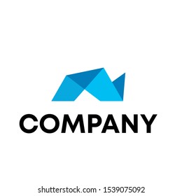 letter N logo vector sign template