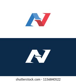 letter N logo vector, symbol N abstract. vector of alphabet