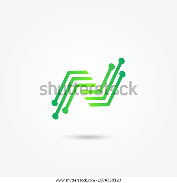 Letter N Logo Vector Symbol N Stock Vector Royalty Free 1504358123