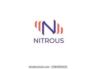 letter n logo vector template logo design