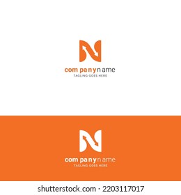 Letter N M logo icon design template elements