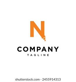 Letter N Marker logo icon vector template.eps
