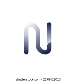 Buchstabe N: metallisches Logo. Logo für Unternehmen, Industrie, Marke und Organisation.