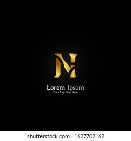 "letter N". Minimalist, simple,digital and modern logo design.