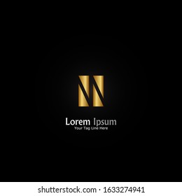 "letter N". Minimalist, simple,digital and modern logo design.
