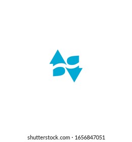 letter N. Minimalist, simple,digital and modern logo design.