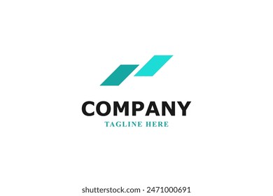 letter n modern business logo