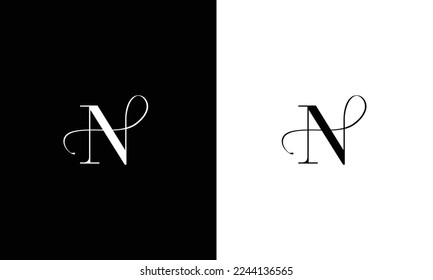 Letter N Modern Logo Template Vector. N monogram logo vector. N symbol vector.