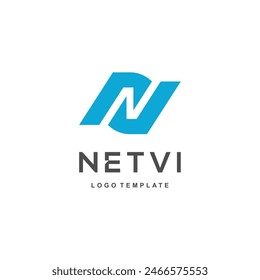 Letter N Modern Logo Template Vector. N monogram logo vector. N symbol vector. 