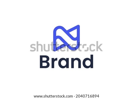 Letter N Modern Logo Template Vector. N monogram logo vector. N symbol vector.
 Stock fotó © 