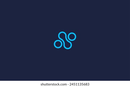 letter n with molecule logo icon design vector design template inspiration