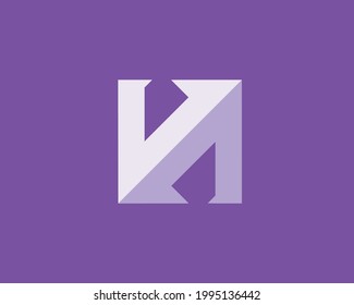 Letter N monogram arrows logo.