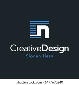 Letter N Monogram Creative Business Logo