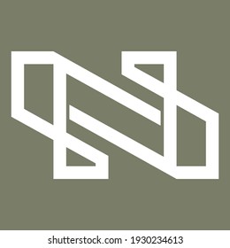 Letter N Monogram Logo Design