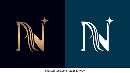 Letter N Monogram Logo design