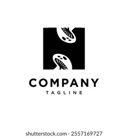 Letter N Mushroom Logo Icon Vector