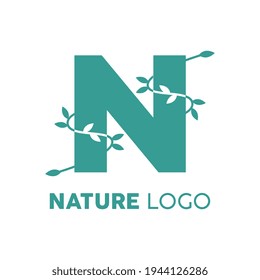 Letter N and nature logo. Suitable for brands about nature, beauty, adventure, organization, and more.