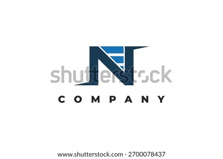 letter n network and modern frequency logo