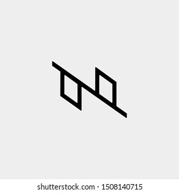 Letter N NN Z ZZ Monogram Logo Design Minimal Icon